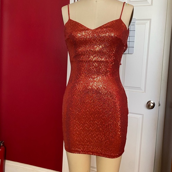 Sequin mini dress - Picture 1 of 8